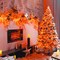 66ft 200 LED Halloween Lights Outdoor, Orange String Lights Indoor Clear Wire, 8 Modes Orange Christmas Lights Plug in for Fall Autumn Harvest Tree Garden Patio Thanksgiving Decorations